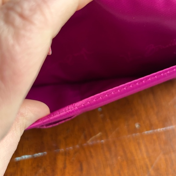 Vera Bradley Turn Lock Wallet Canterbury Magenta Quilted Zip Around Wallet - Picture 17 of 17